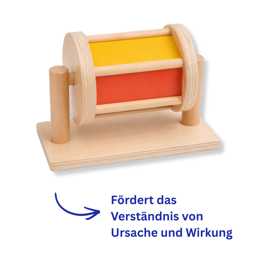 Holz-Spinner für Ursache und Wirkung