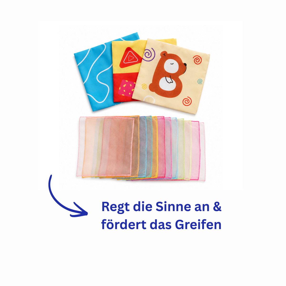 Sensoriktücher & 3 Knistertücher