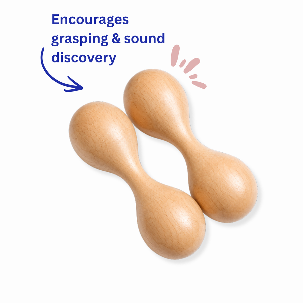 Shake & Discover Wooden Rattle