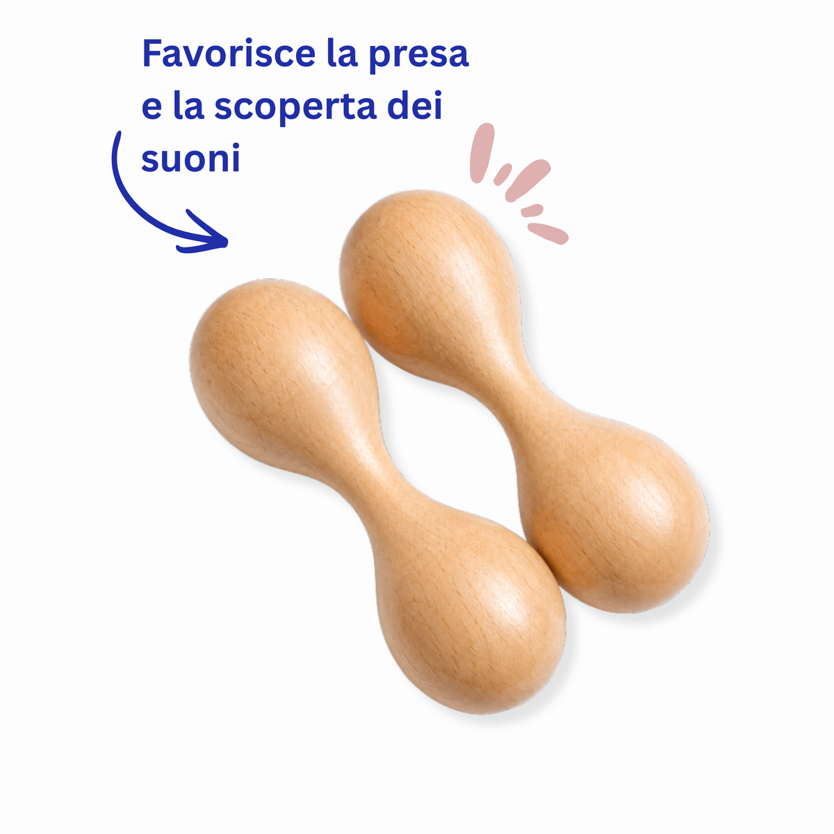 Sonaglio in legno Shake & Discover