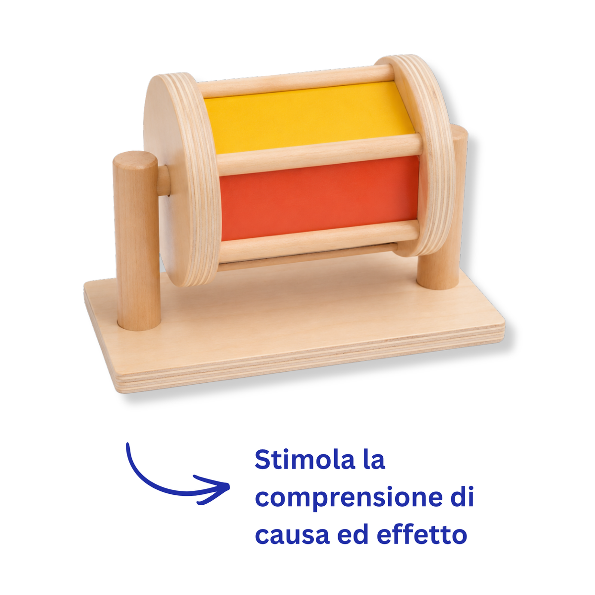 Spinner causa-effetto in legno