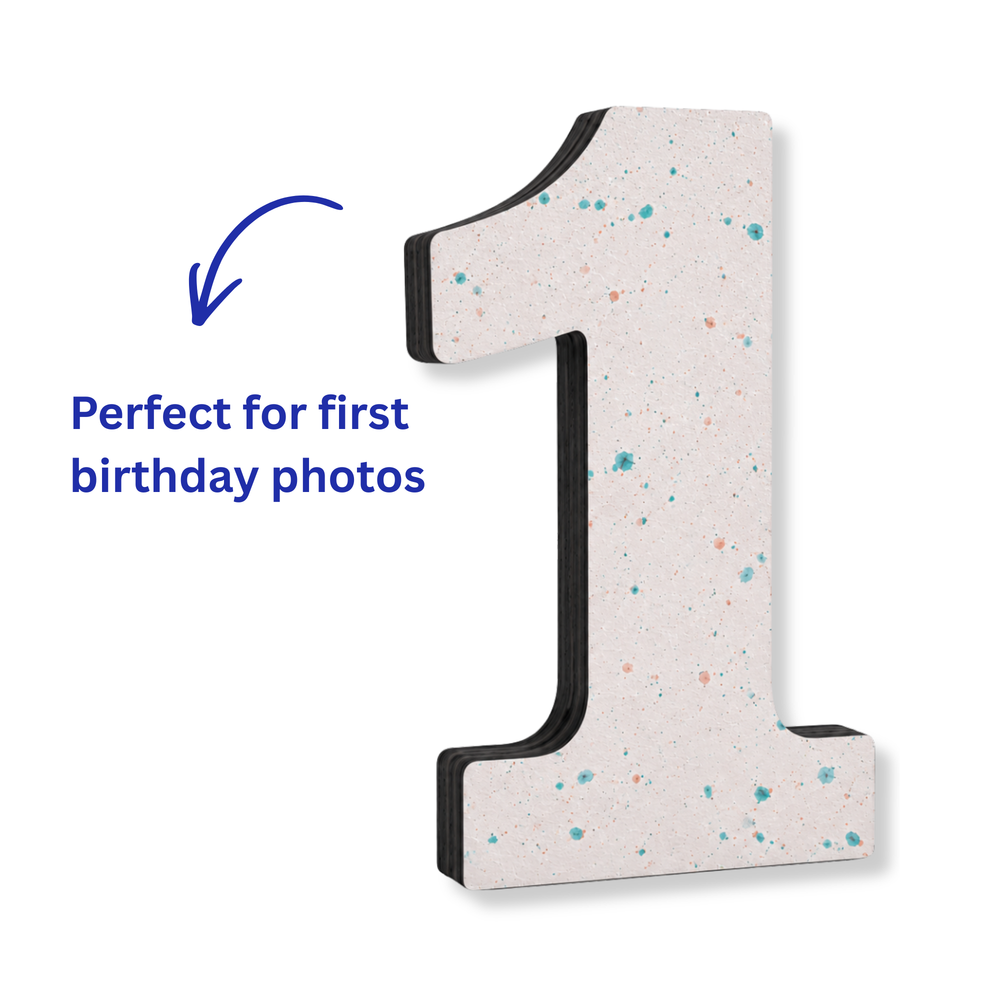 Wooden First Birthday Number 1