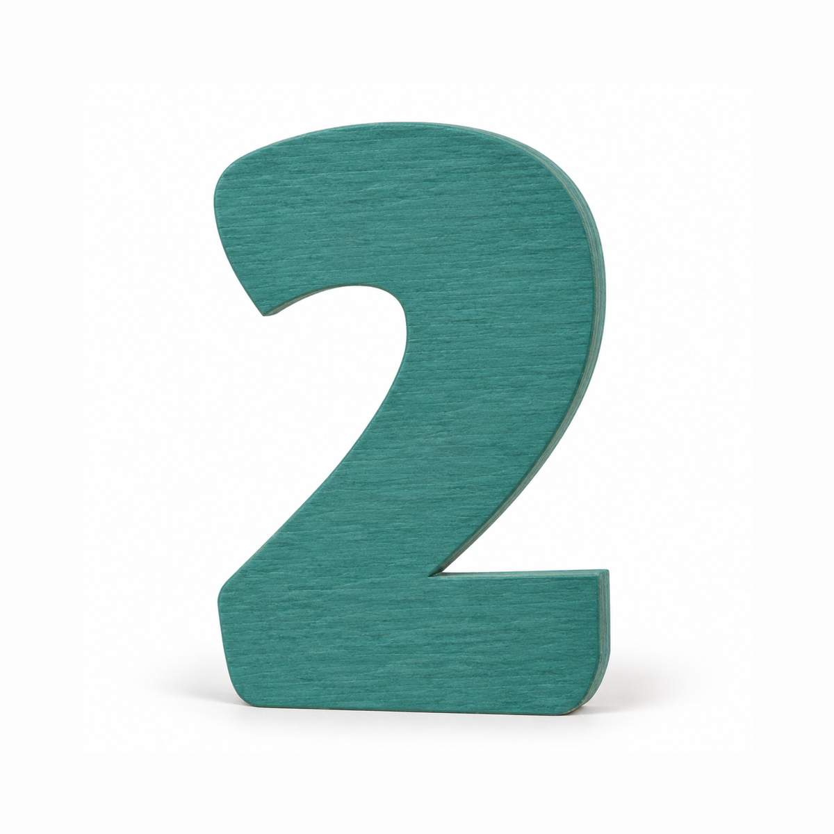Numero 2 in legno