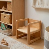 CUBE 3-in-1 Wooden Kids Stool, Table & Play Station