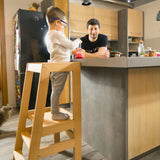Montessori Learning Tower – Adjustable Wooden Toddler Tower