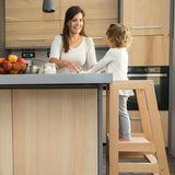 Montessori Learning Tower – Adjustable Wooden Toddler Tower