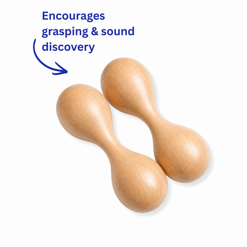 Shake & Discover Wooden Rattle