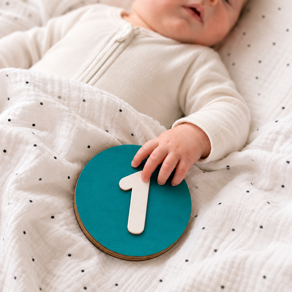 Wooden Baby Milestone Keepsake Discs