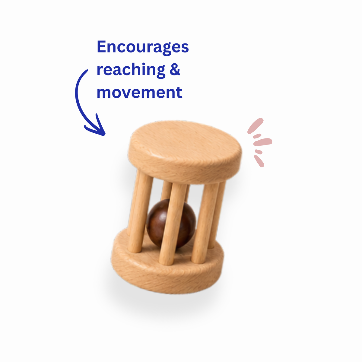 Wooden Rolling Bell