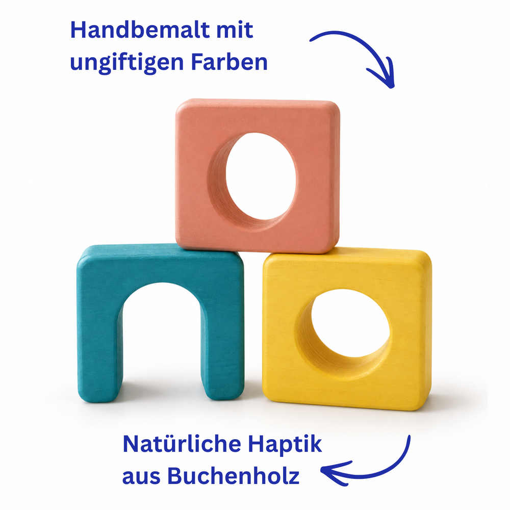 Holzformen zum Stapeln