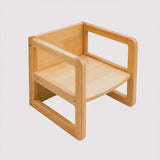 CUBE 3-in-1 Wooden Kids Stool, Table & Play Station
